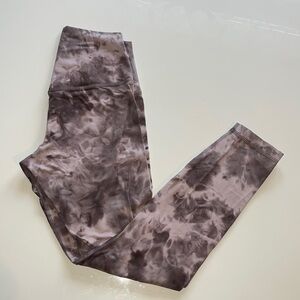 Lululemon Align Legging, Gray & Pink Tie dye. Size 6.